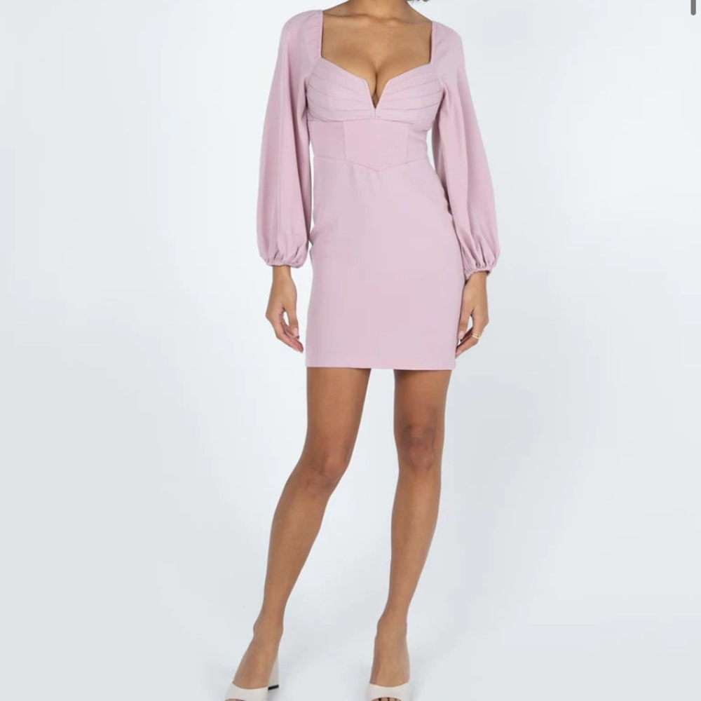 princess polly zoella long sleeve mini dress size US 4